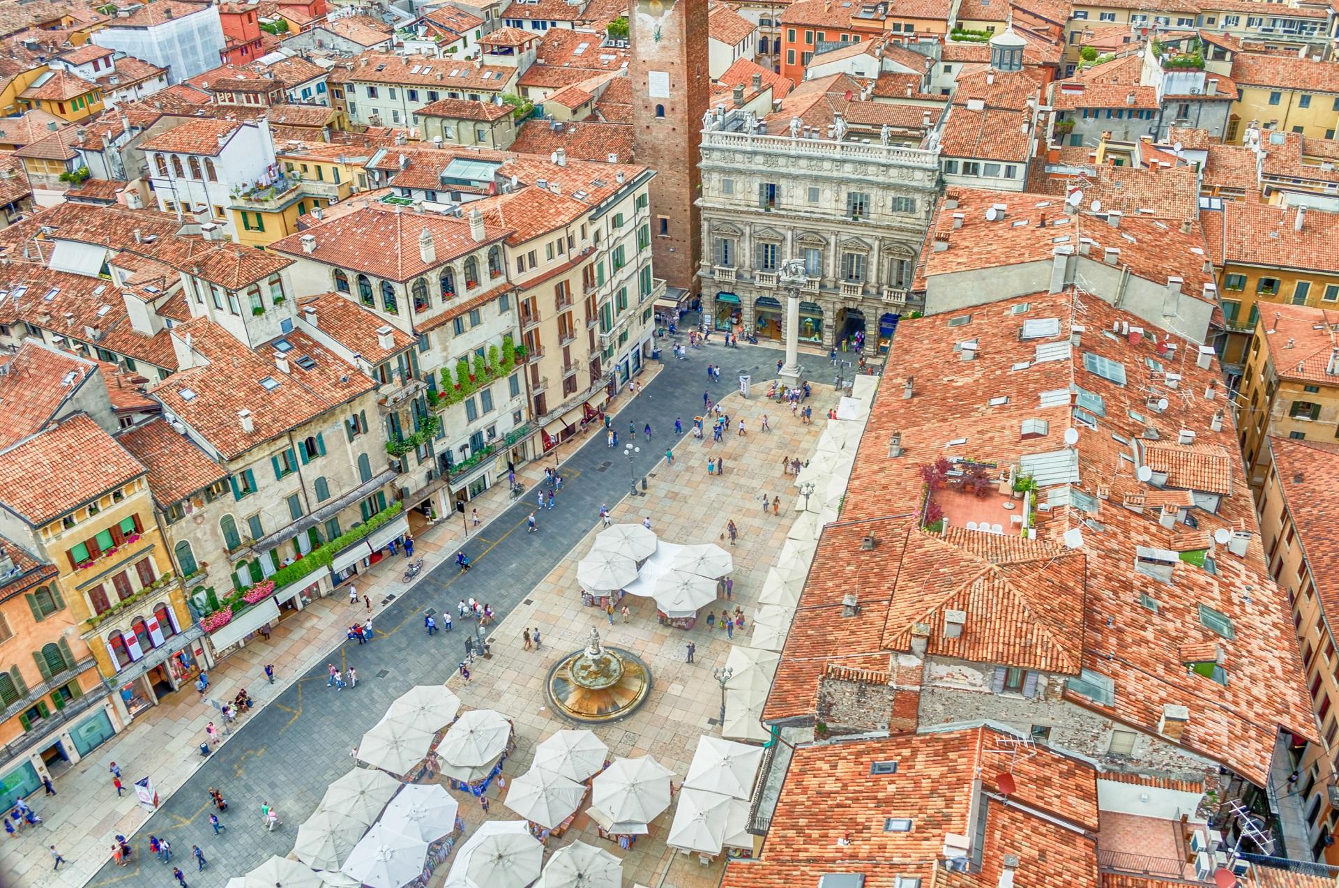 View of Piazza delle Erbe