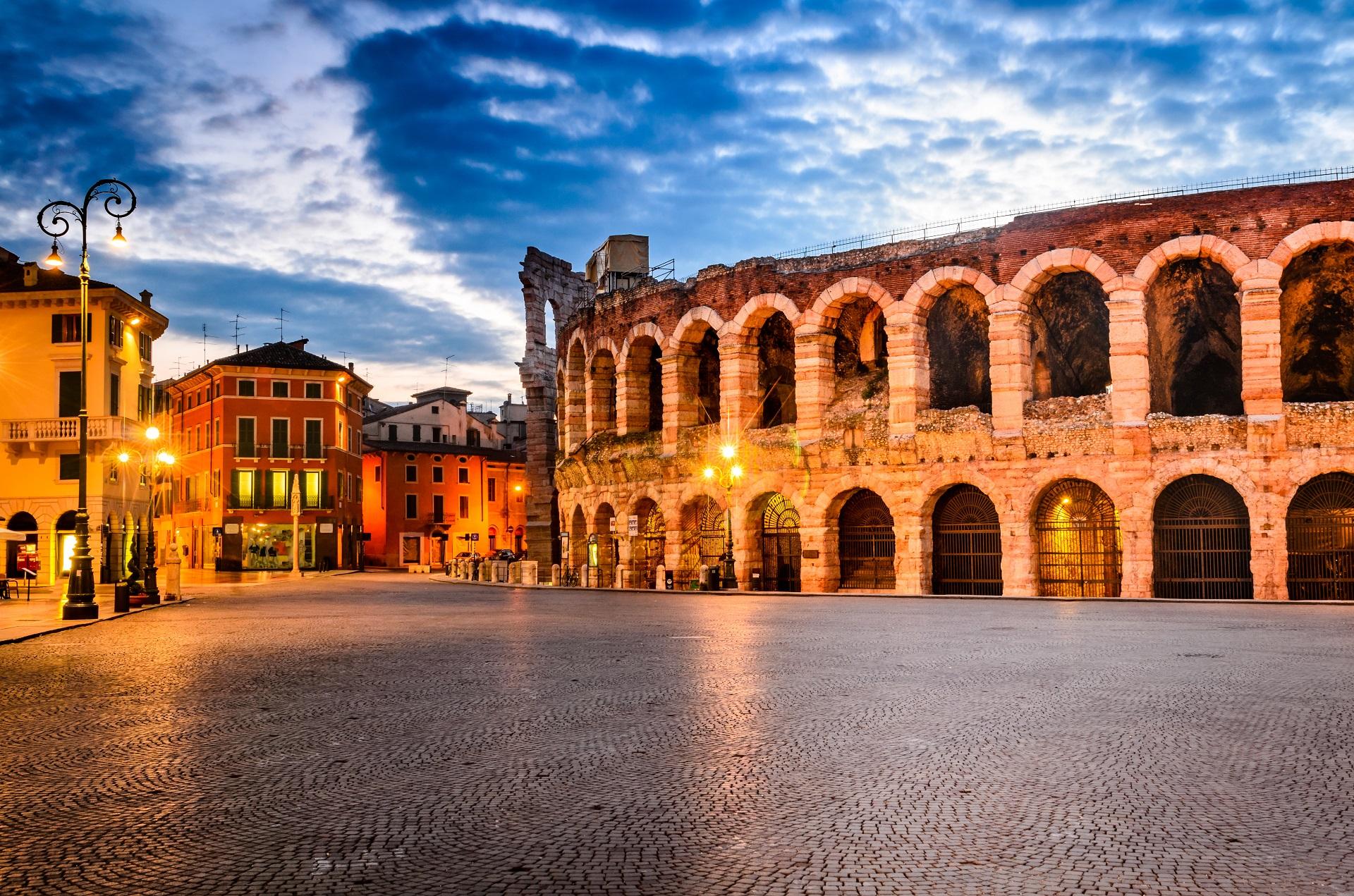 The Arena in Verona at Night