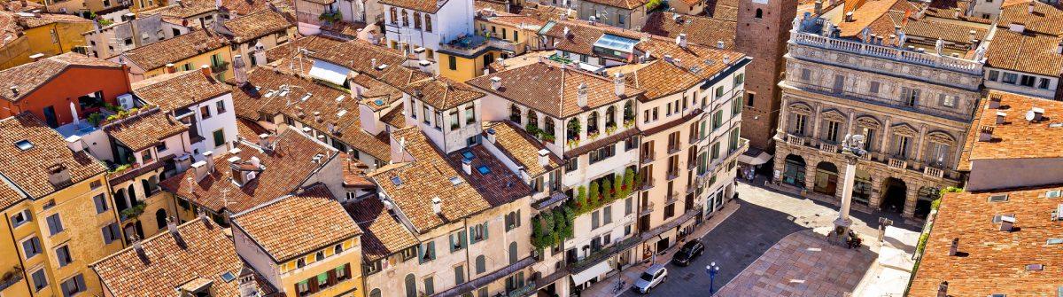 View of the historic city center of Verona