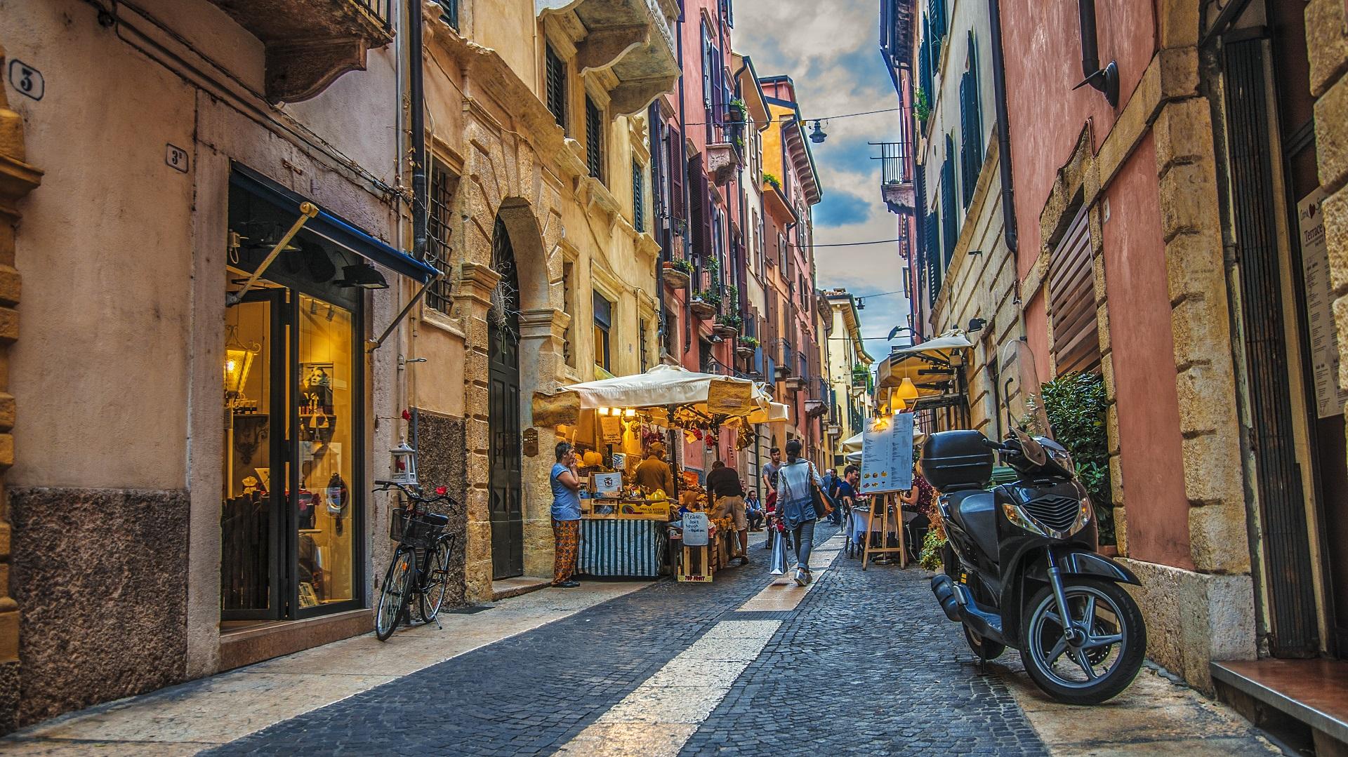In the streets of Verona