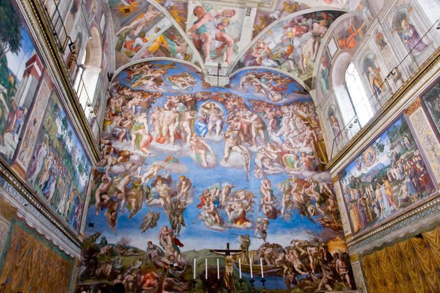 Fresco in the Vatican Museums in Rome