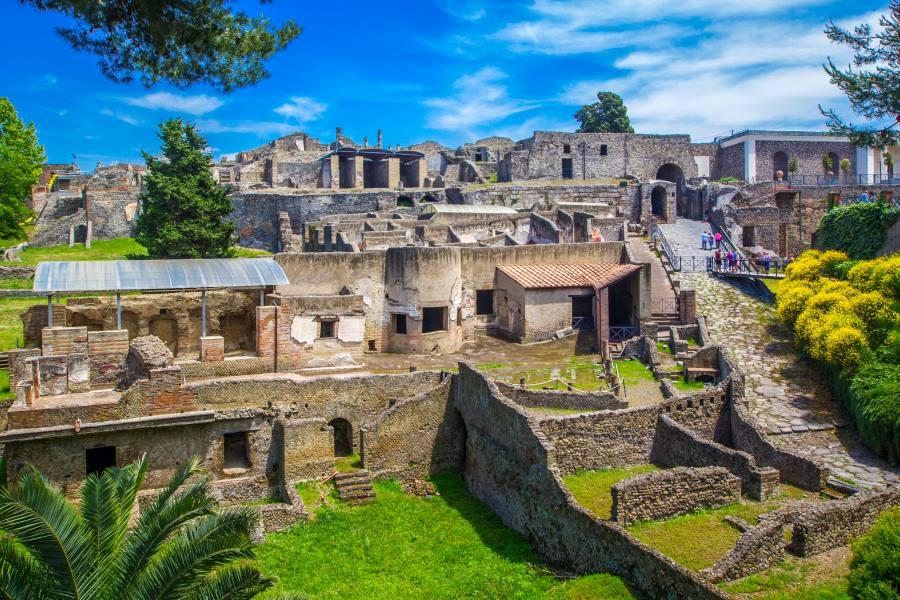 Ruins of the city of Pompeii