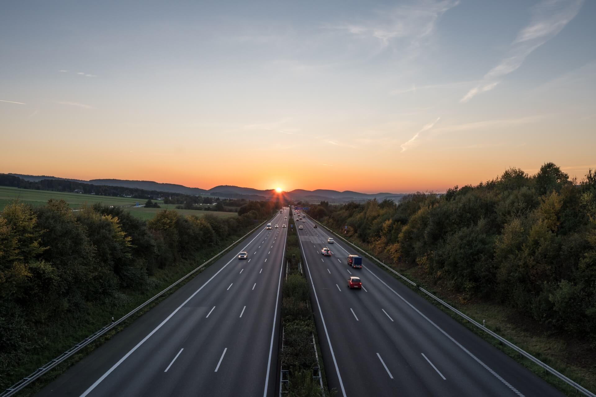 Highway from above