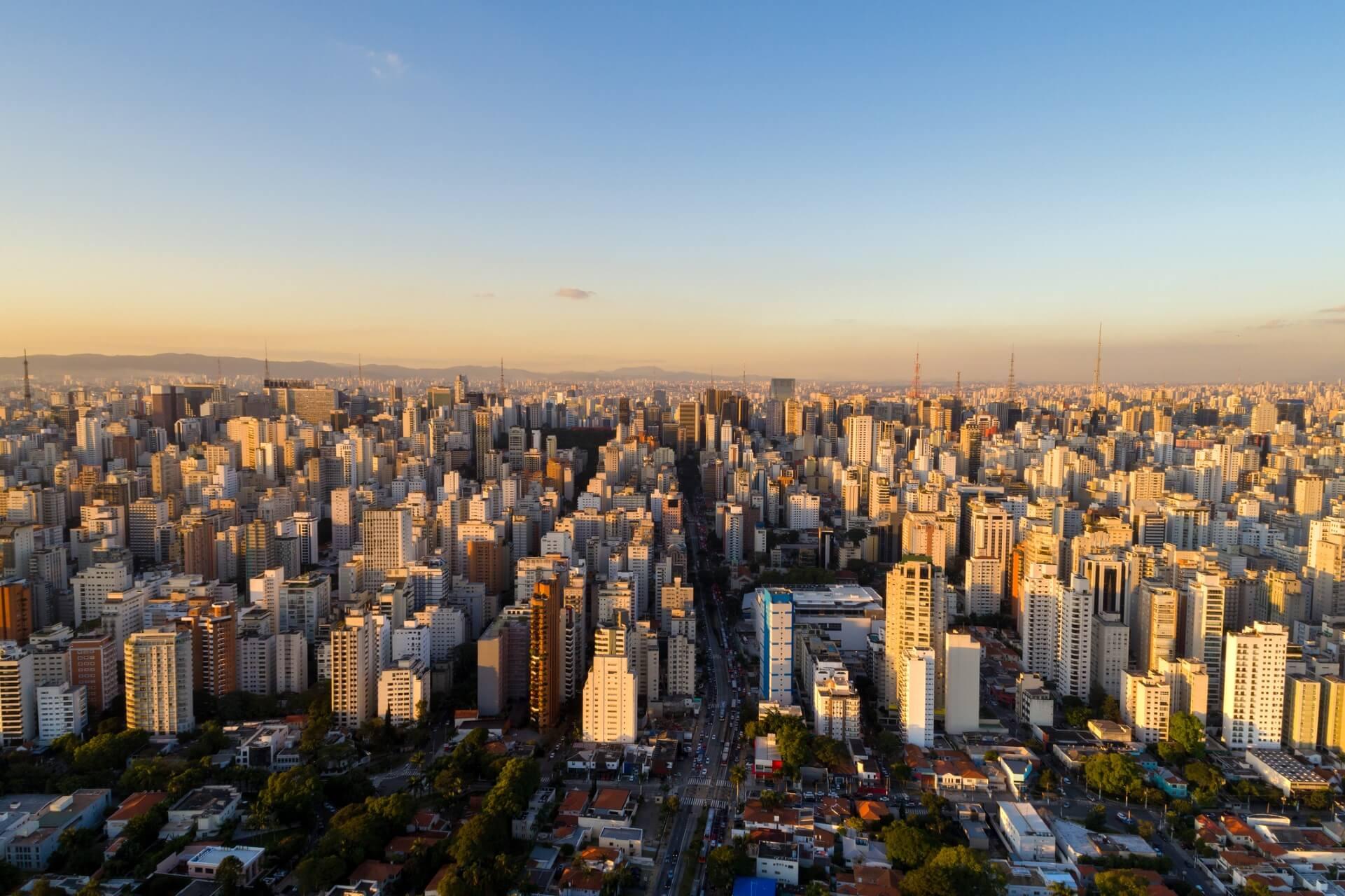 Aerial view of São Paulo