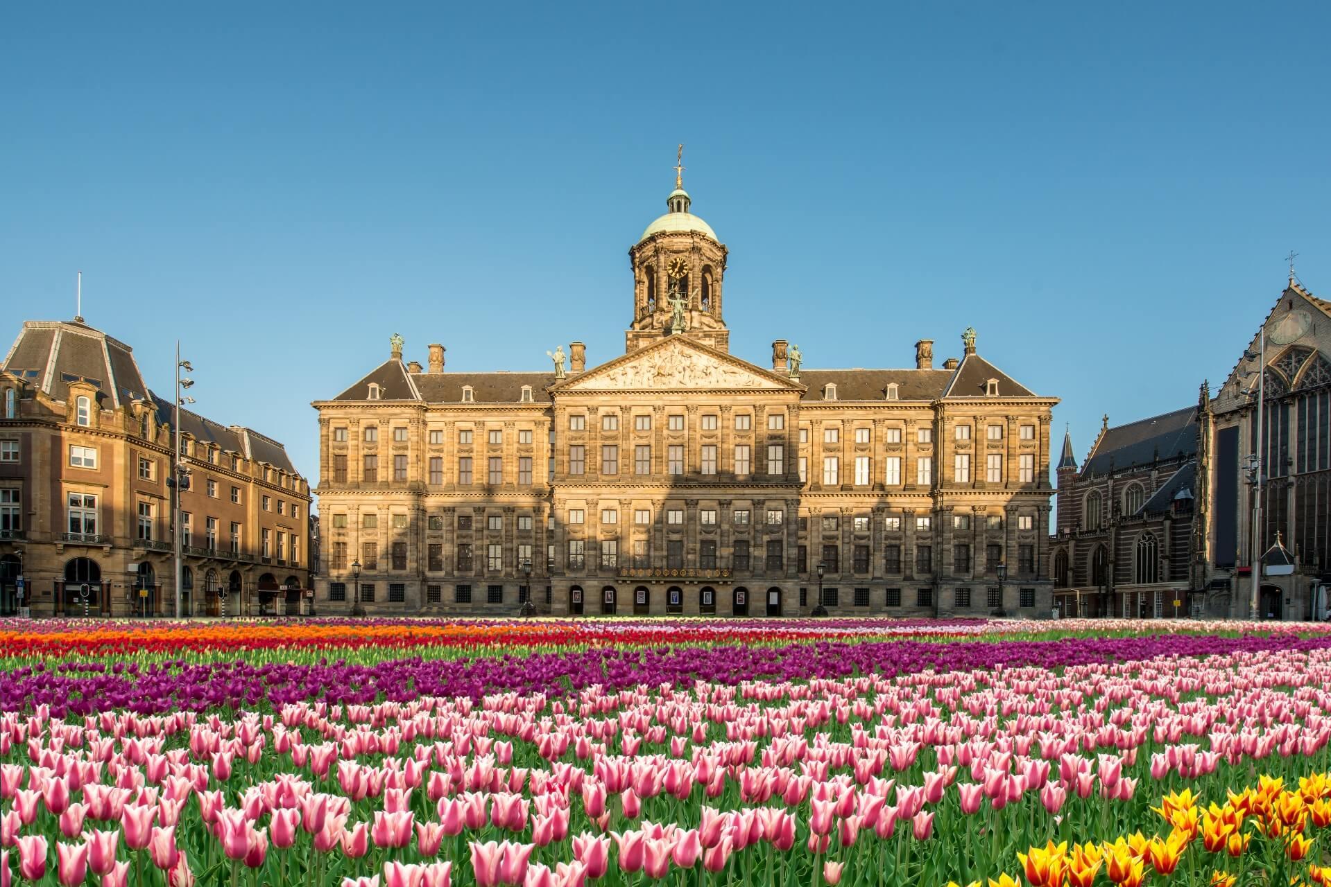 Royal Palace at Dam Square Amsterdam
