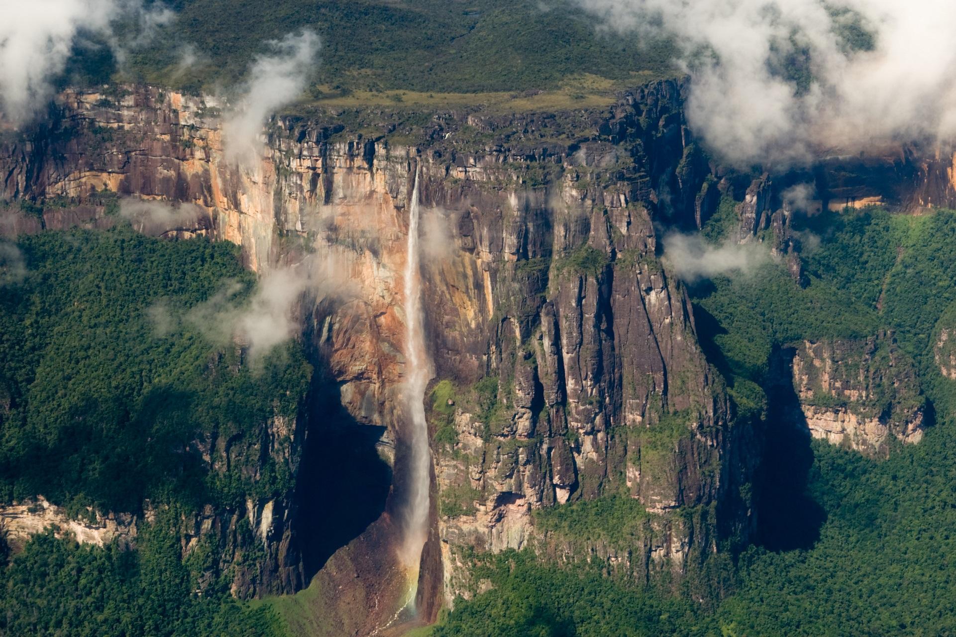 Angel Falls Salto Angel Waterfall in Venezuela, South America