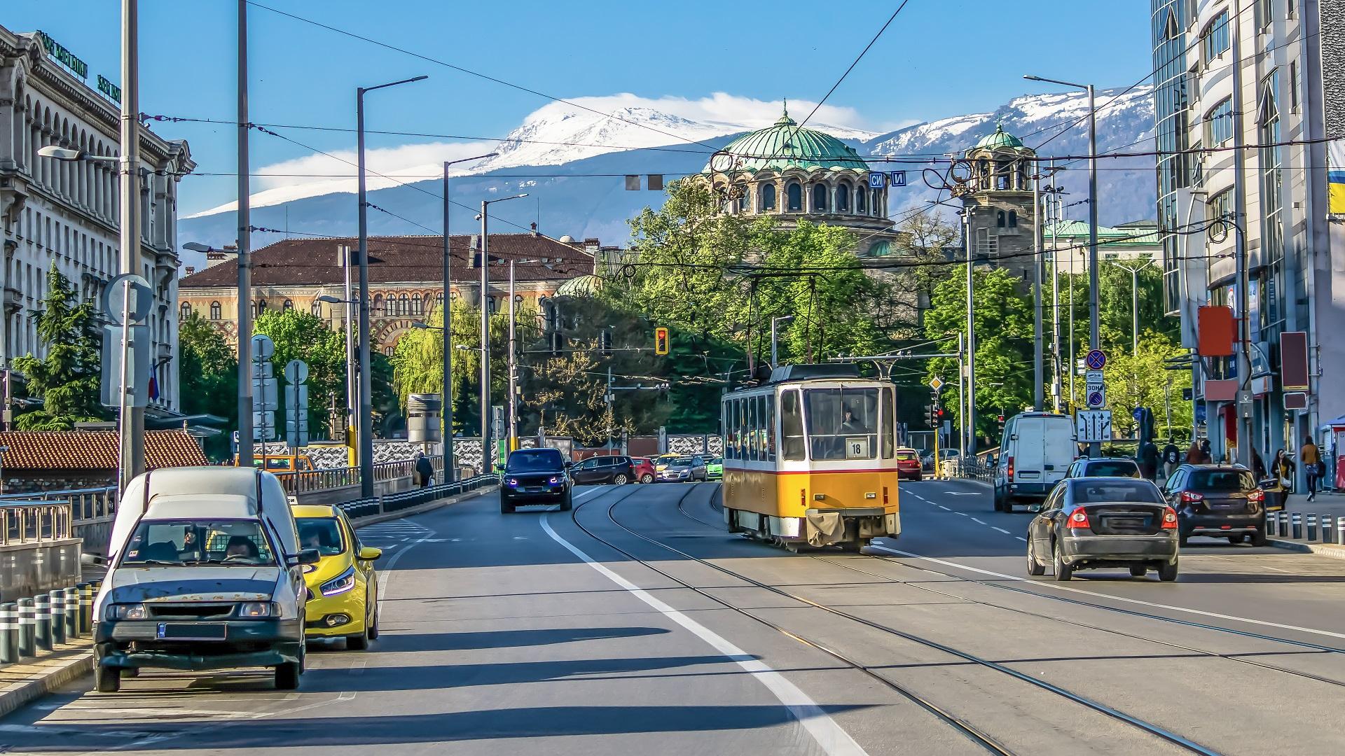 In the streets of Sofia