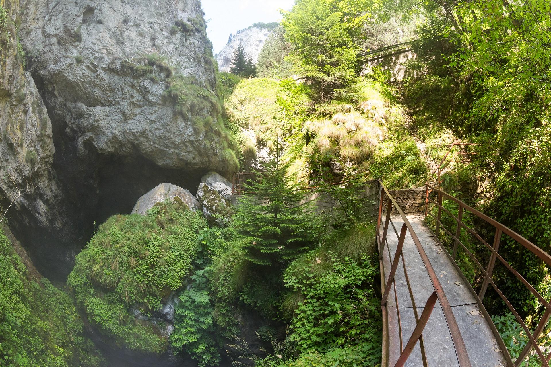 The entrance to the Devil's Throat Cave