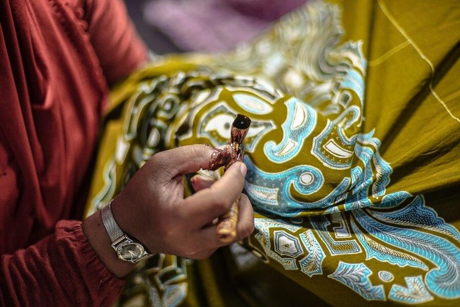 Batik handicraft in Bali