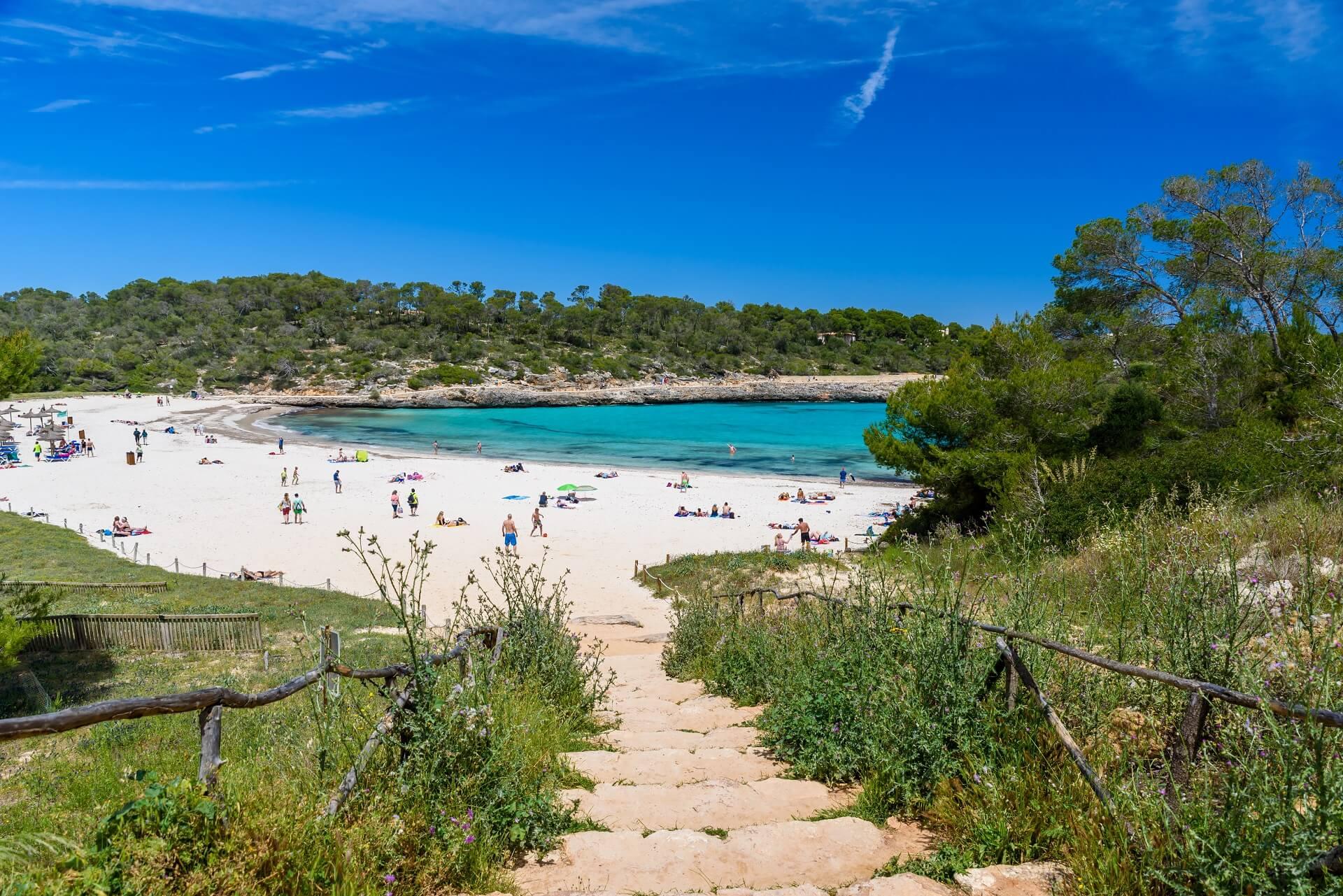 Cala S'Amarador in Mondragó National Park in Santanyí, Mallorca