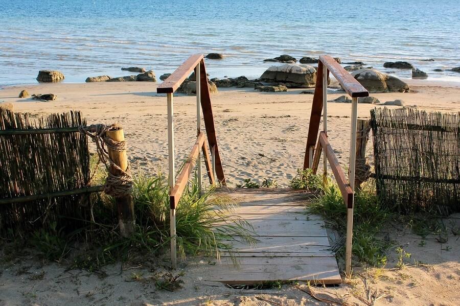 The sandy beach of Zambratija in Croatia