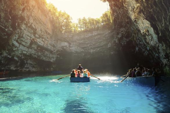 Kefalonia Greece Melissani Cave