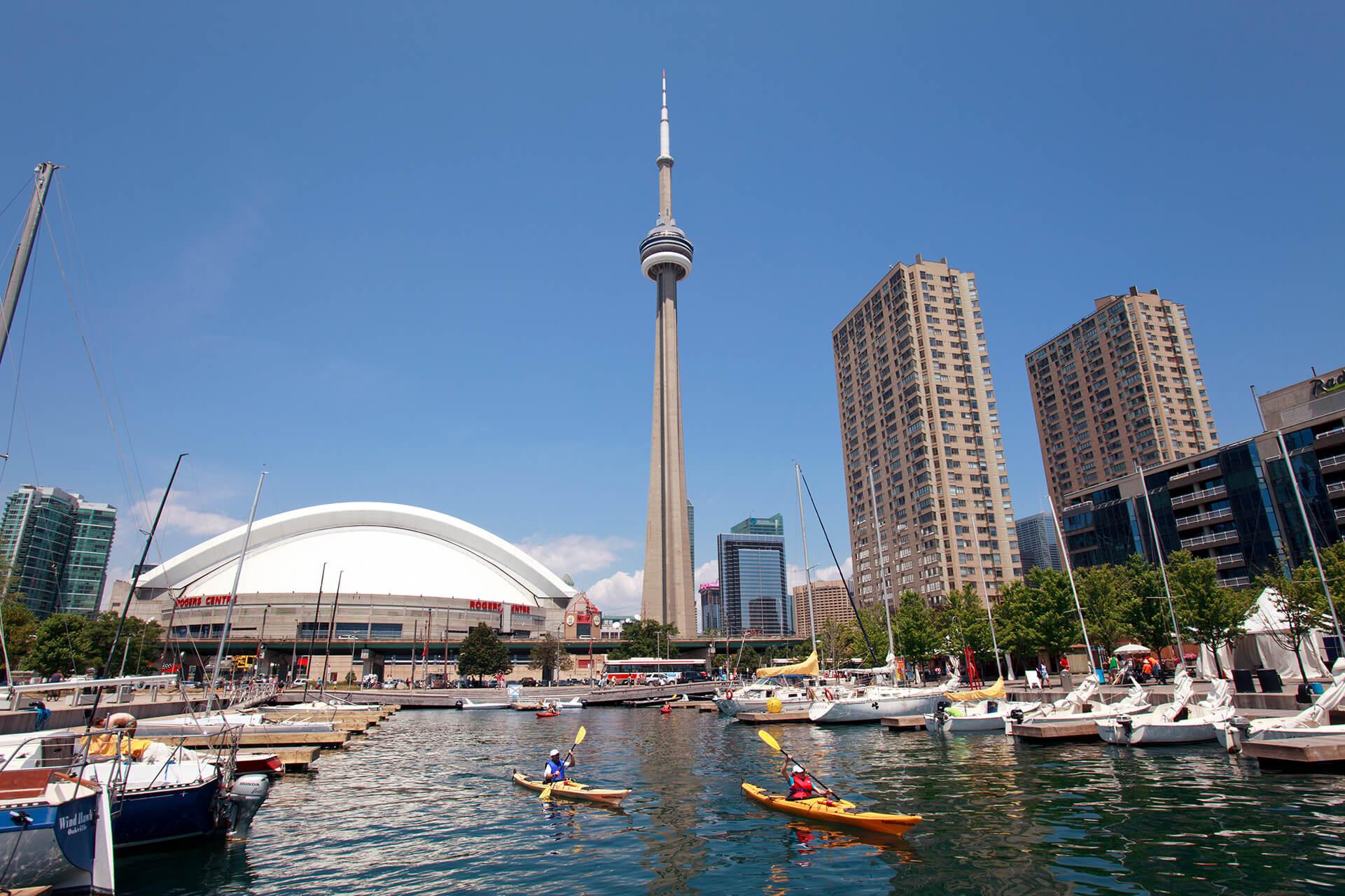 The skyline of Toronto