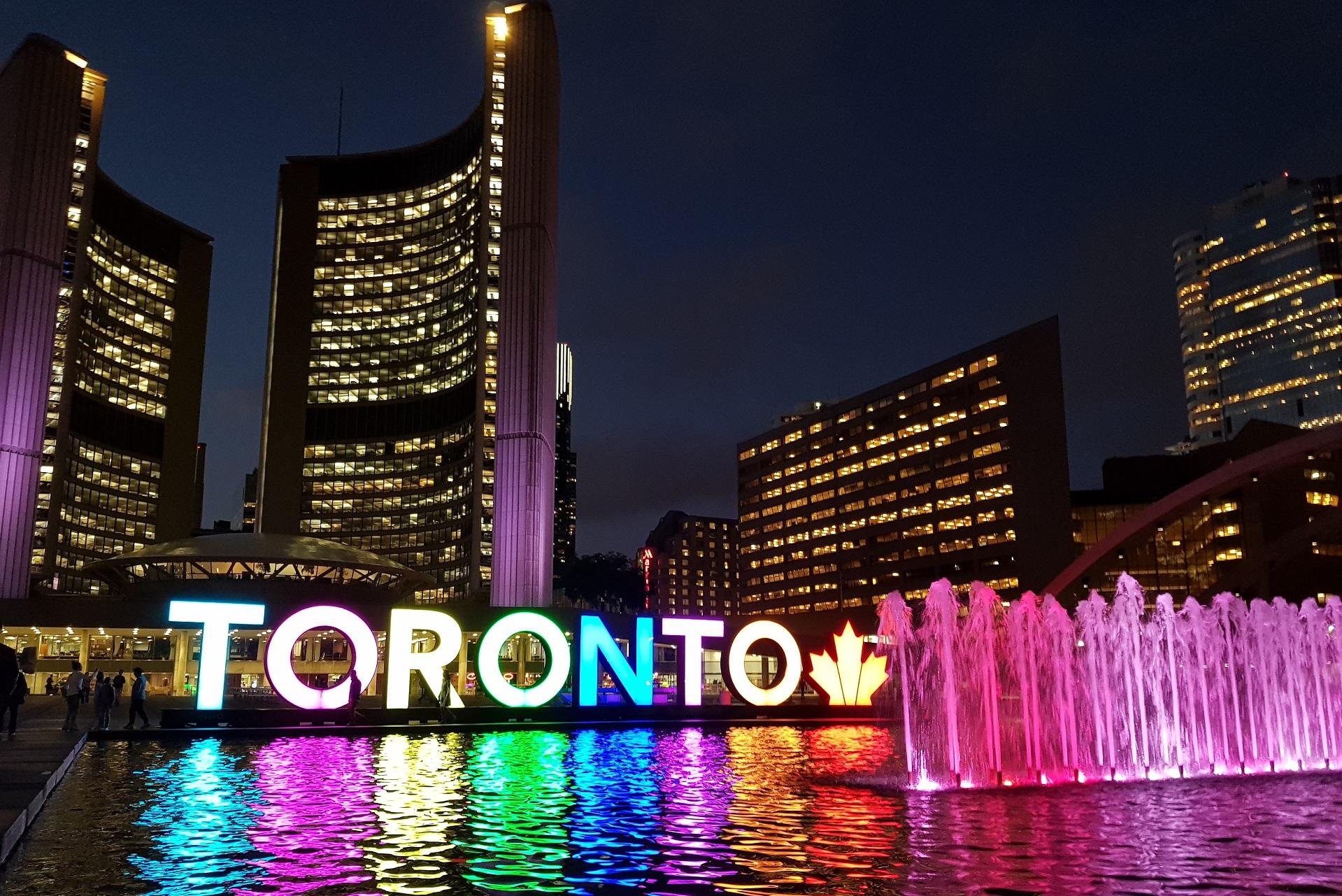 Toronto at night