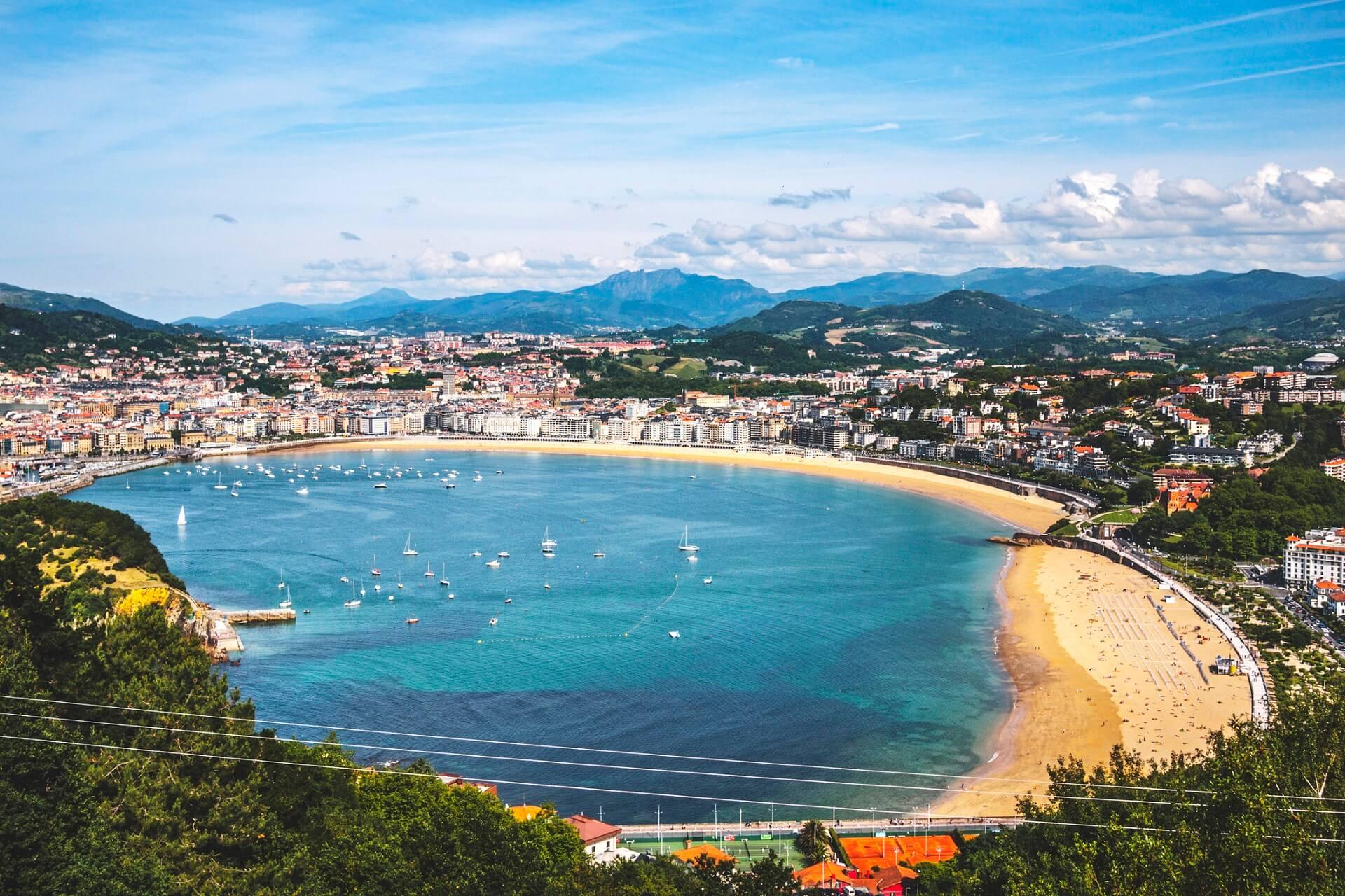Panoramic view of San Sebastián