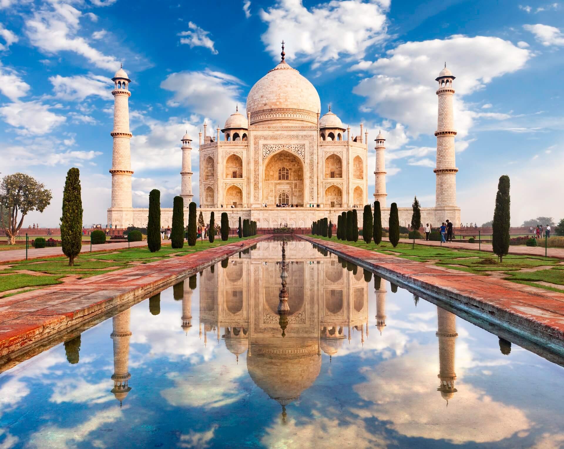 The Taj Mahal in India is one of the seven wonders of the world