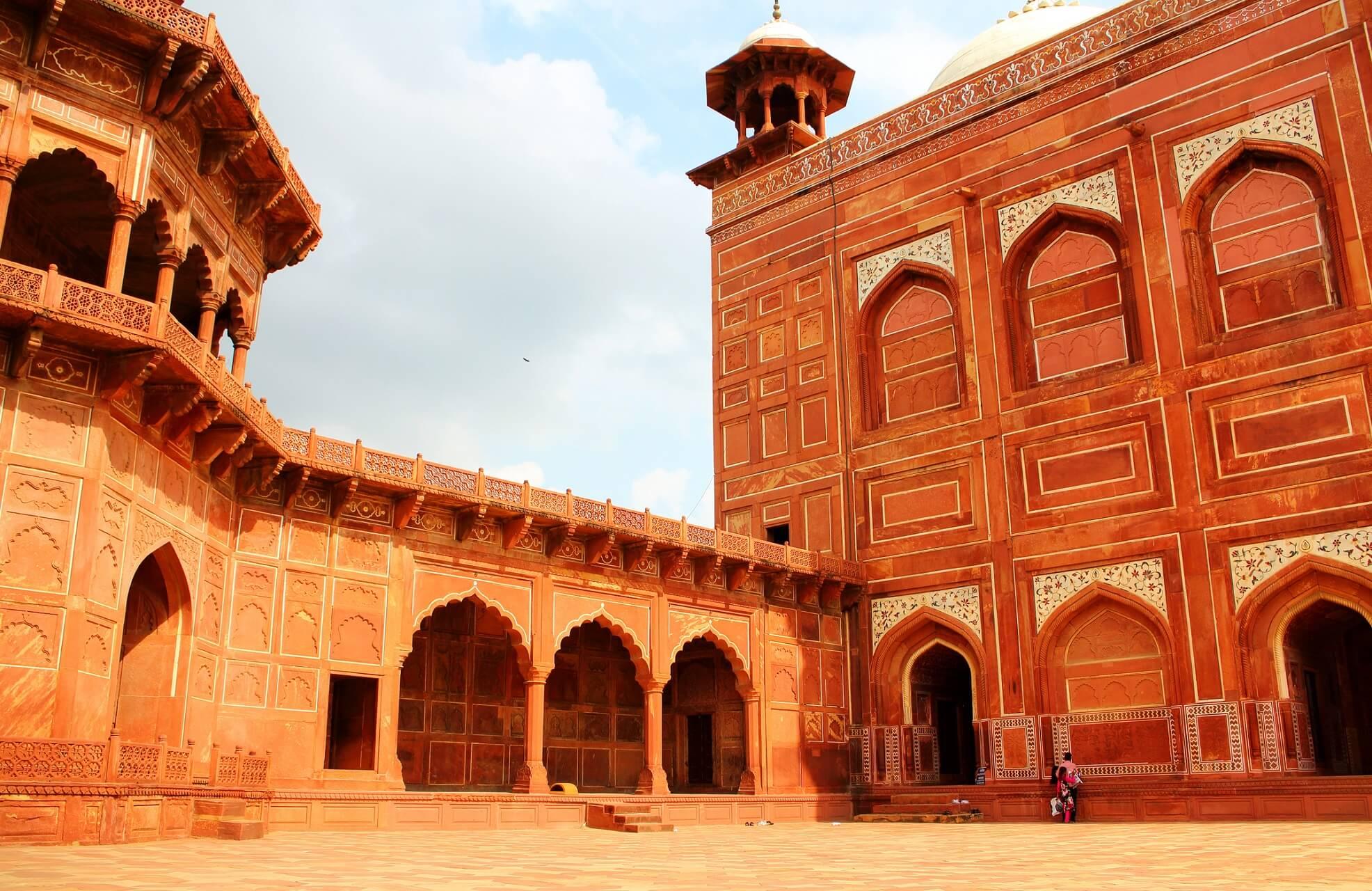 Red Fort at the Taj Mahal in India