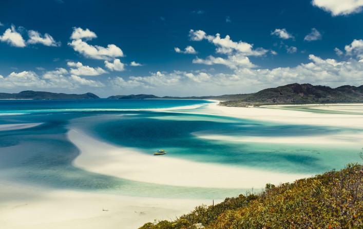 View at Hill Inlet, Whitehaven Beach