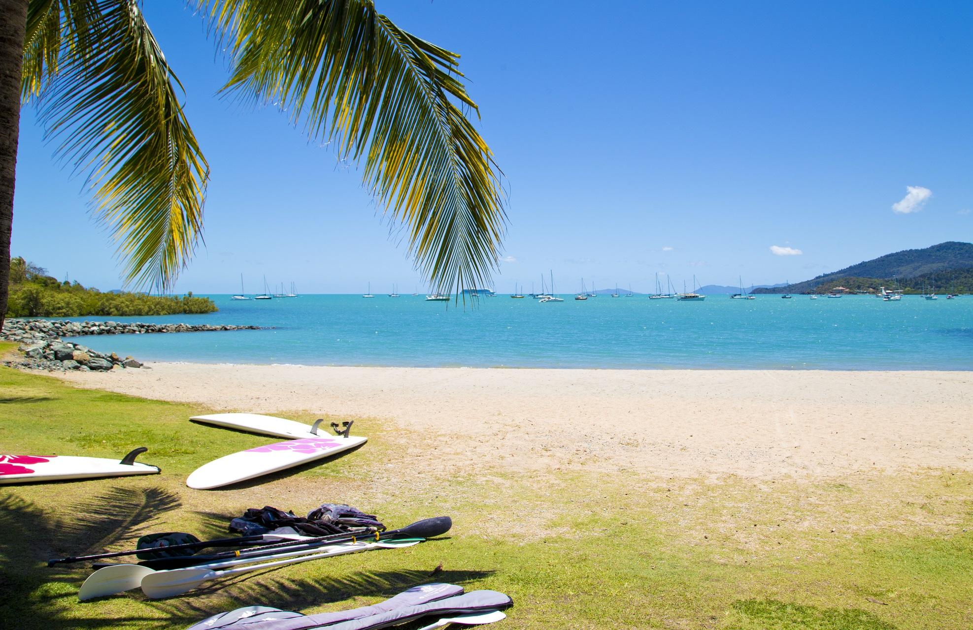 The small beach at Airlie Beach