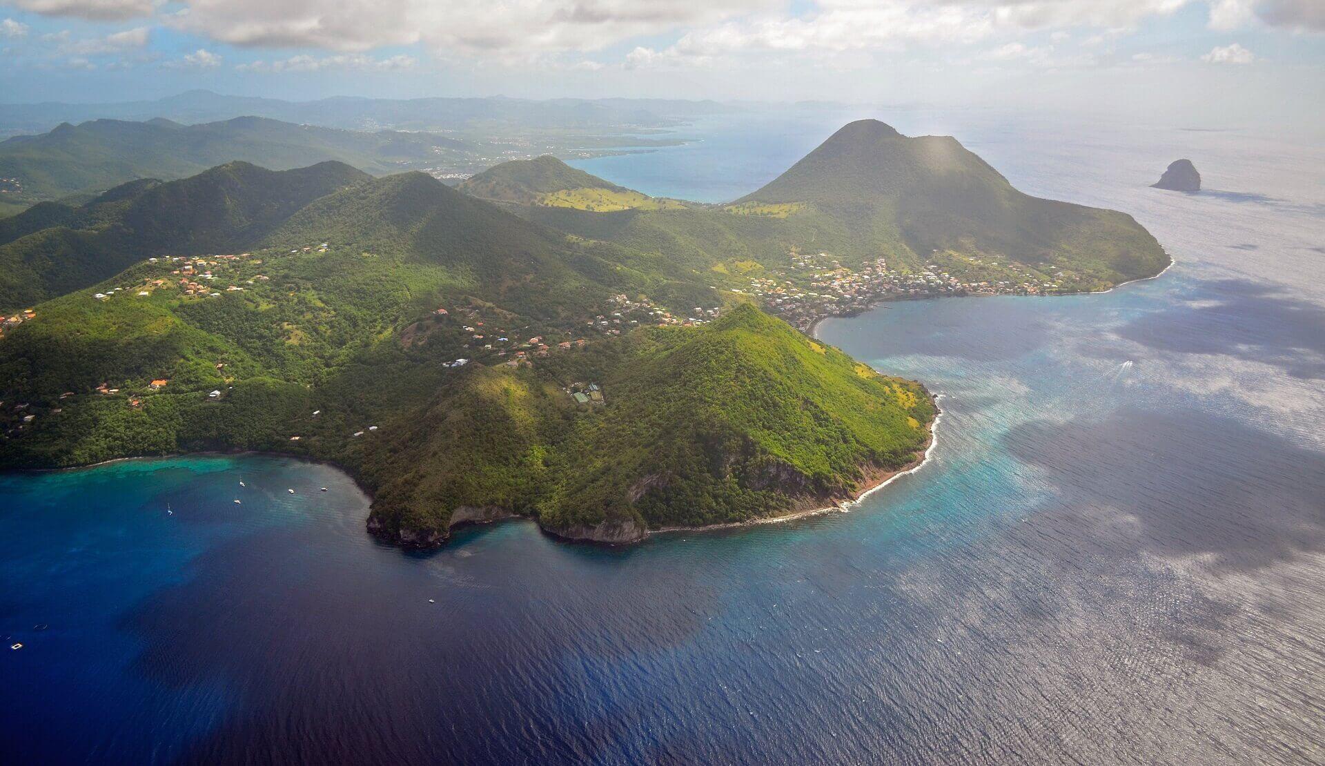 Martinique looks breathtaking from the air