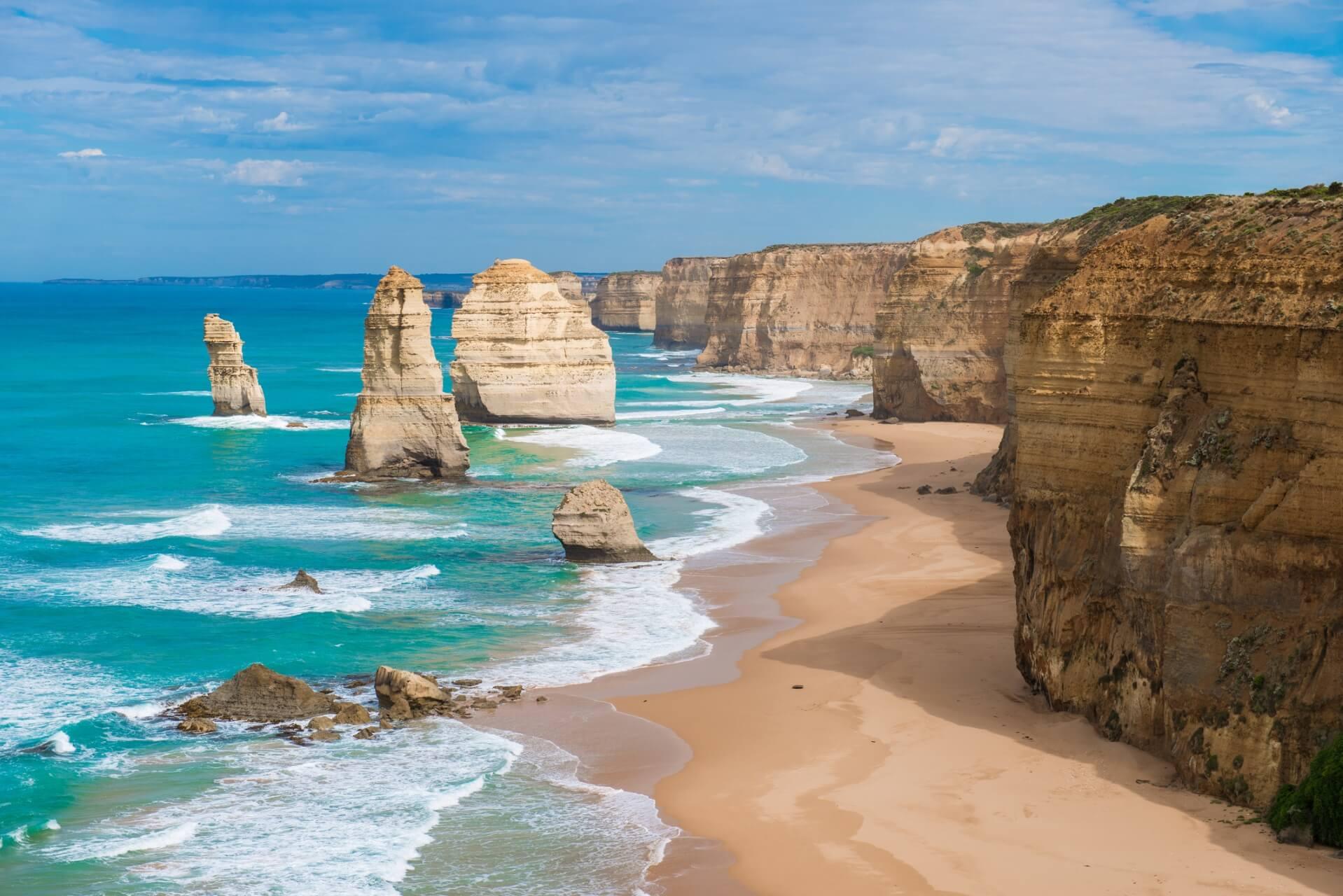 The Twelve Apostles along the Great Ocean Road
