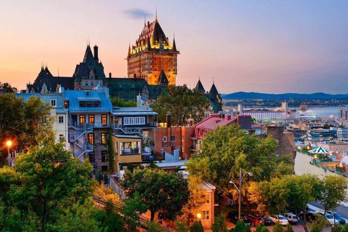 View of Château Frontenac in Quebec City