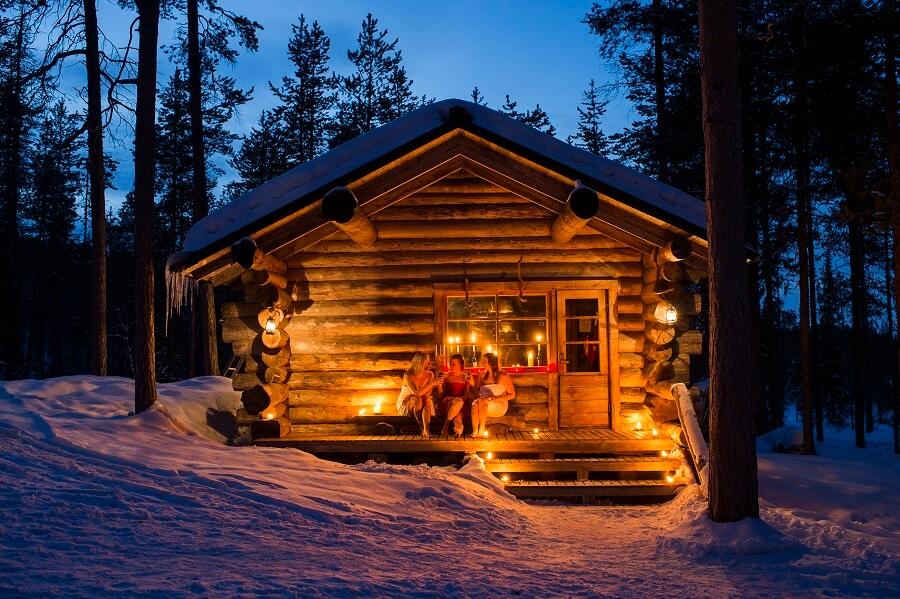 Winter cabin in Lapland