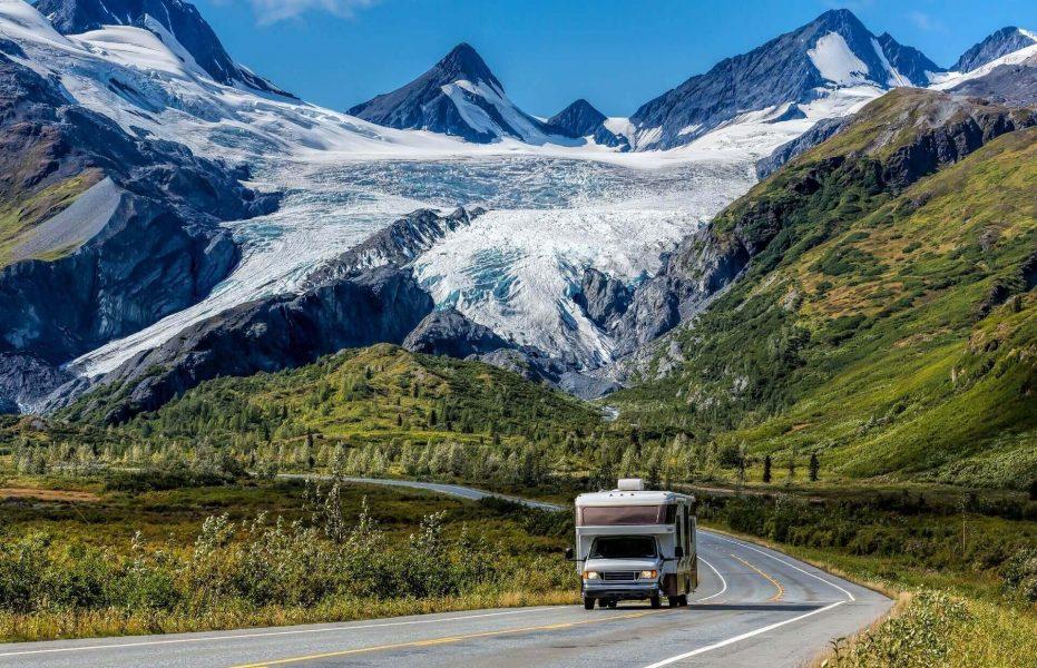 Camping with a camper in Alaska