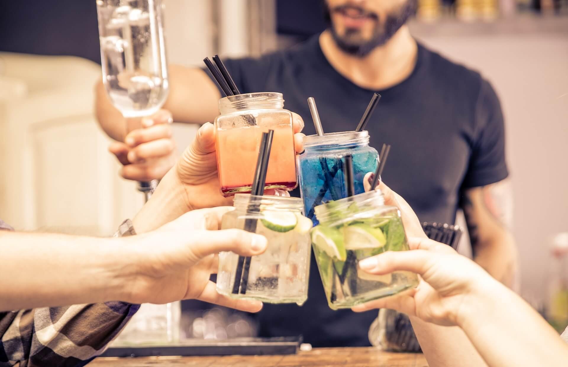 Friends making a toast