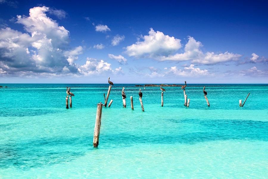 Caribbean Beach near Cancun, Mexico