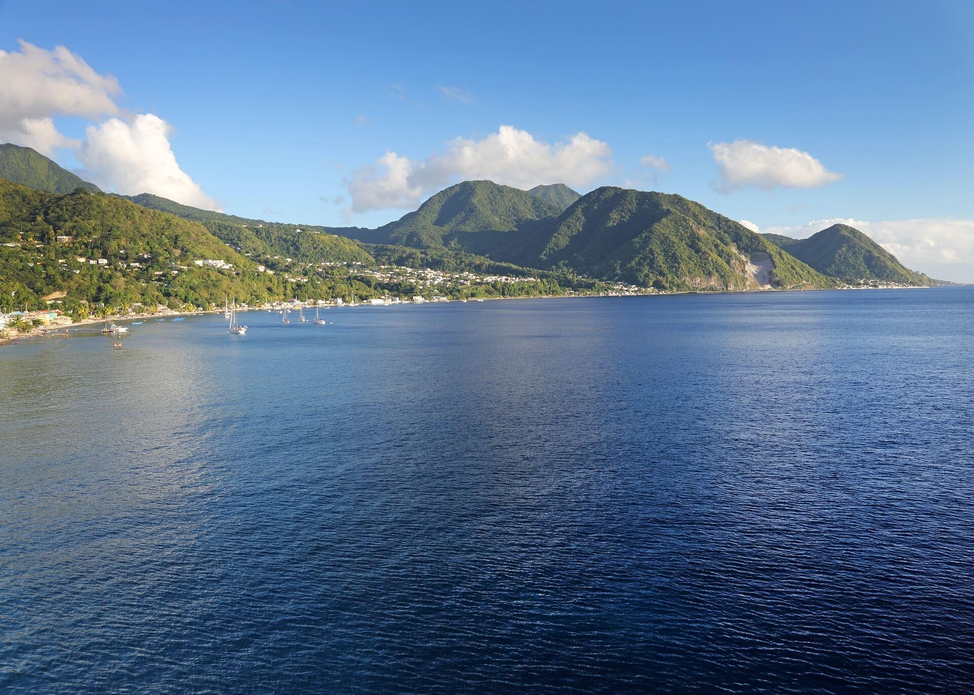 The landscape of Dominica is very diverse