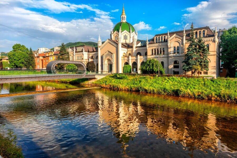 The National Library in Sarajevo