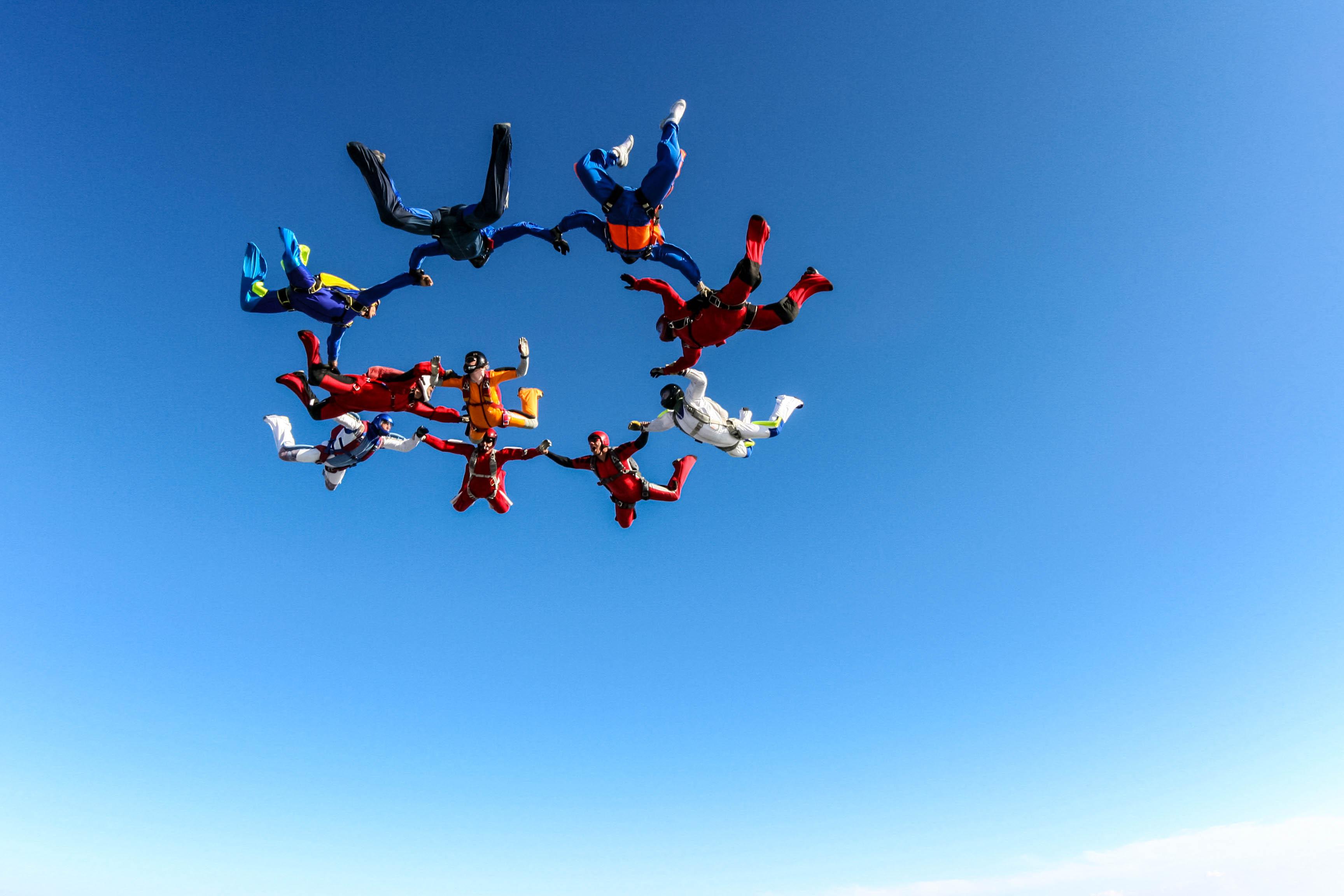 Skydiving in Byron Bay, Australia, Action