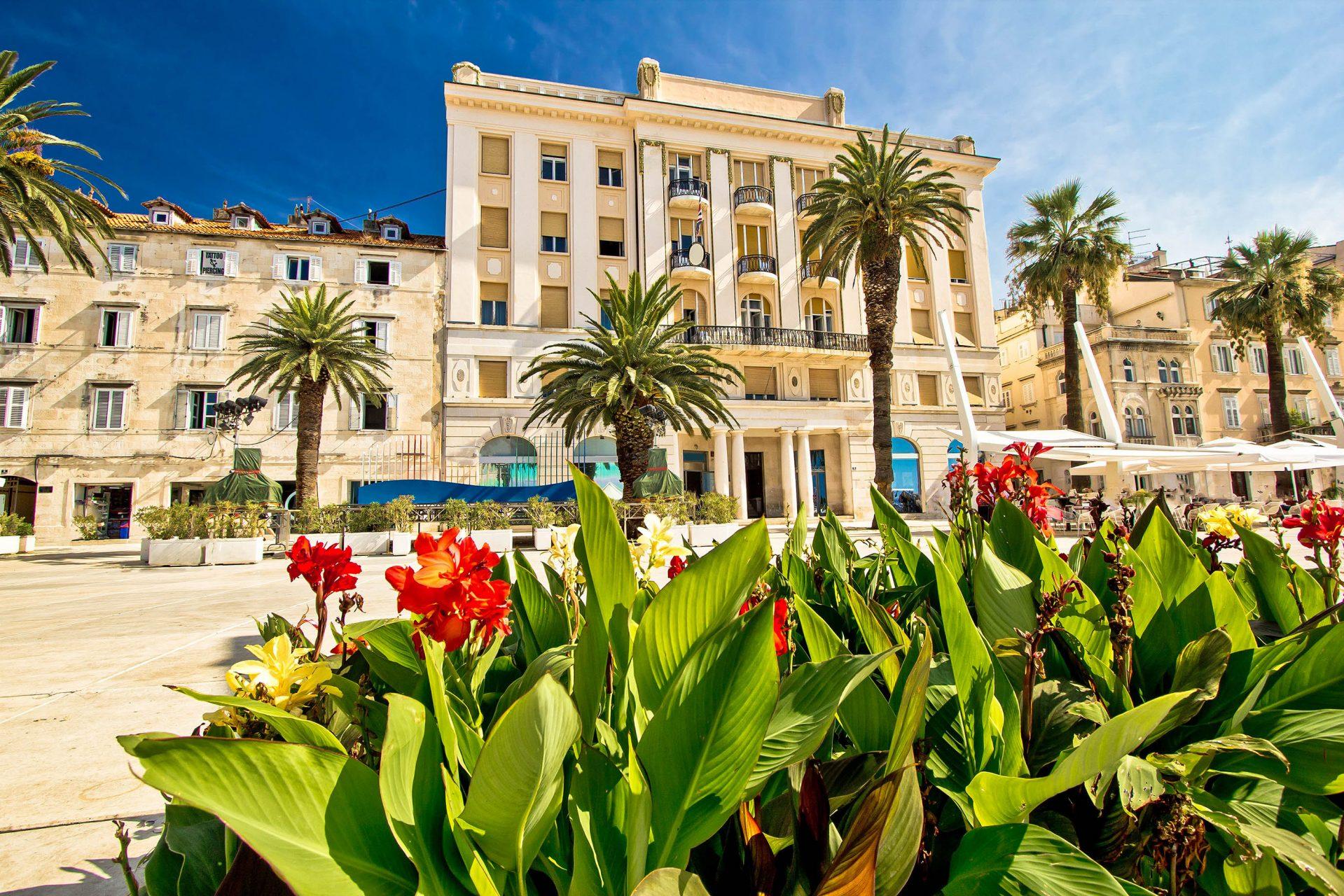 Stroll along the Riva promenade in Split, Croatia.