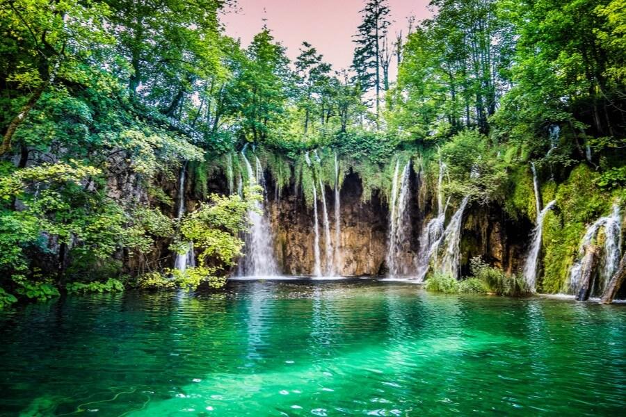Waterfalls in Plitvice Lakes National Park, Croatia