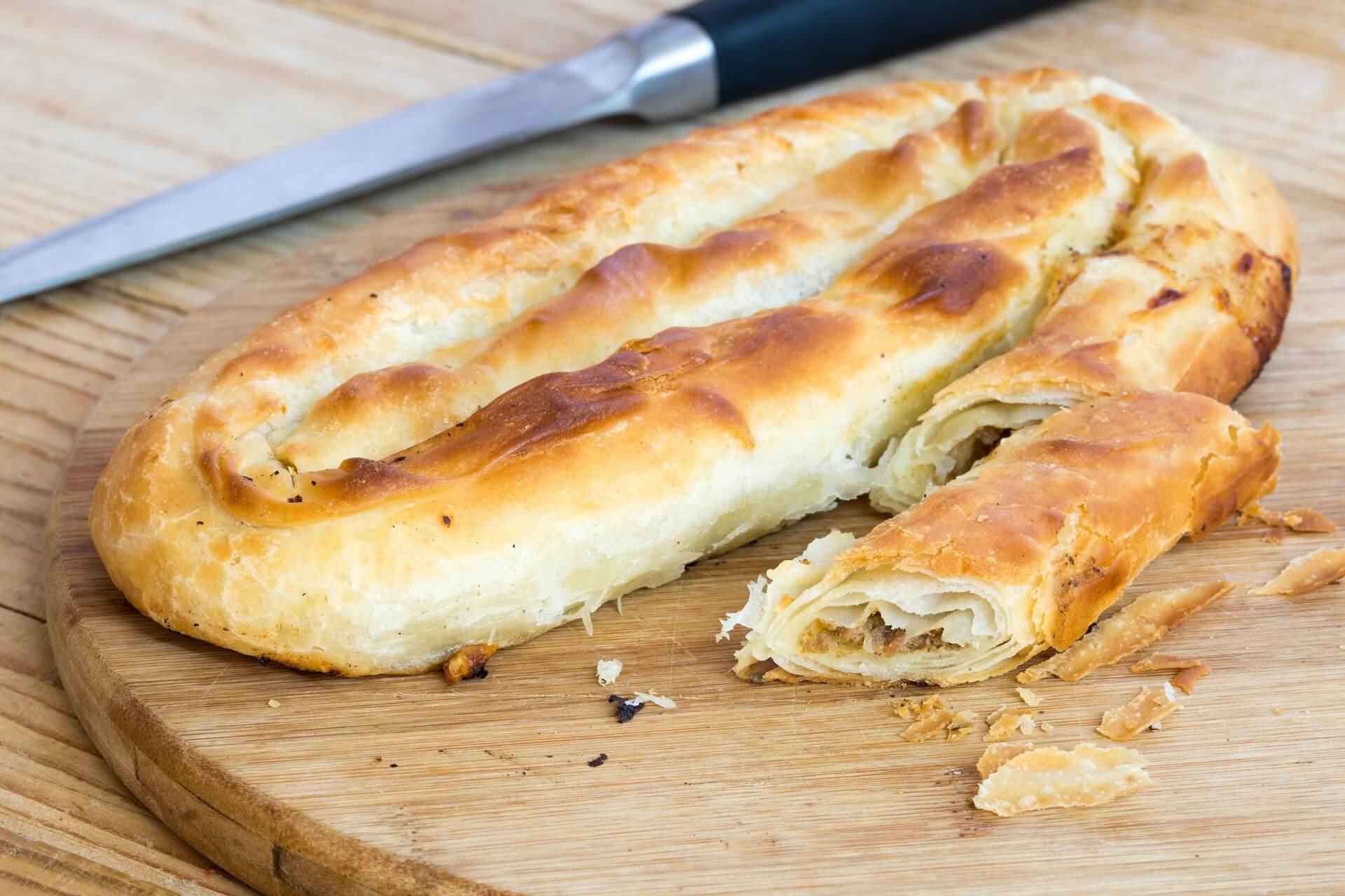 A Burek in Sarajevo.