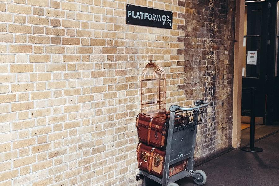 Platform 9 3/4 at the Harry Potter Studios London