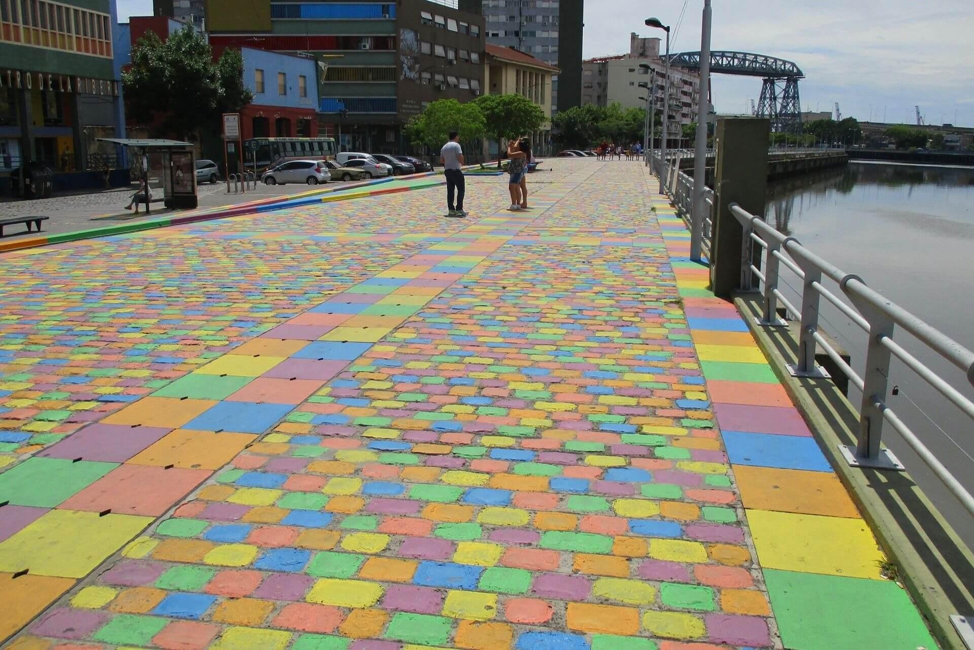 Even the streets are colorful
