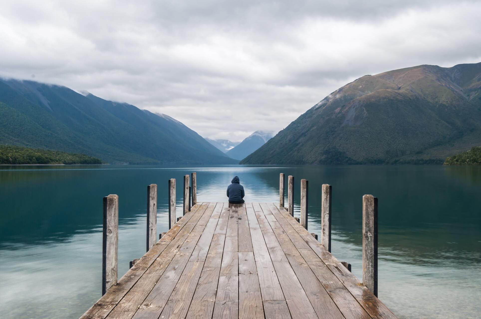 Lake Nelson in New Zealand
