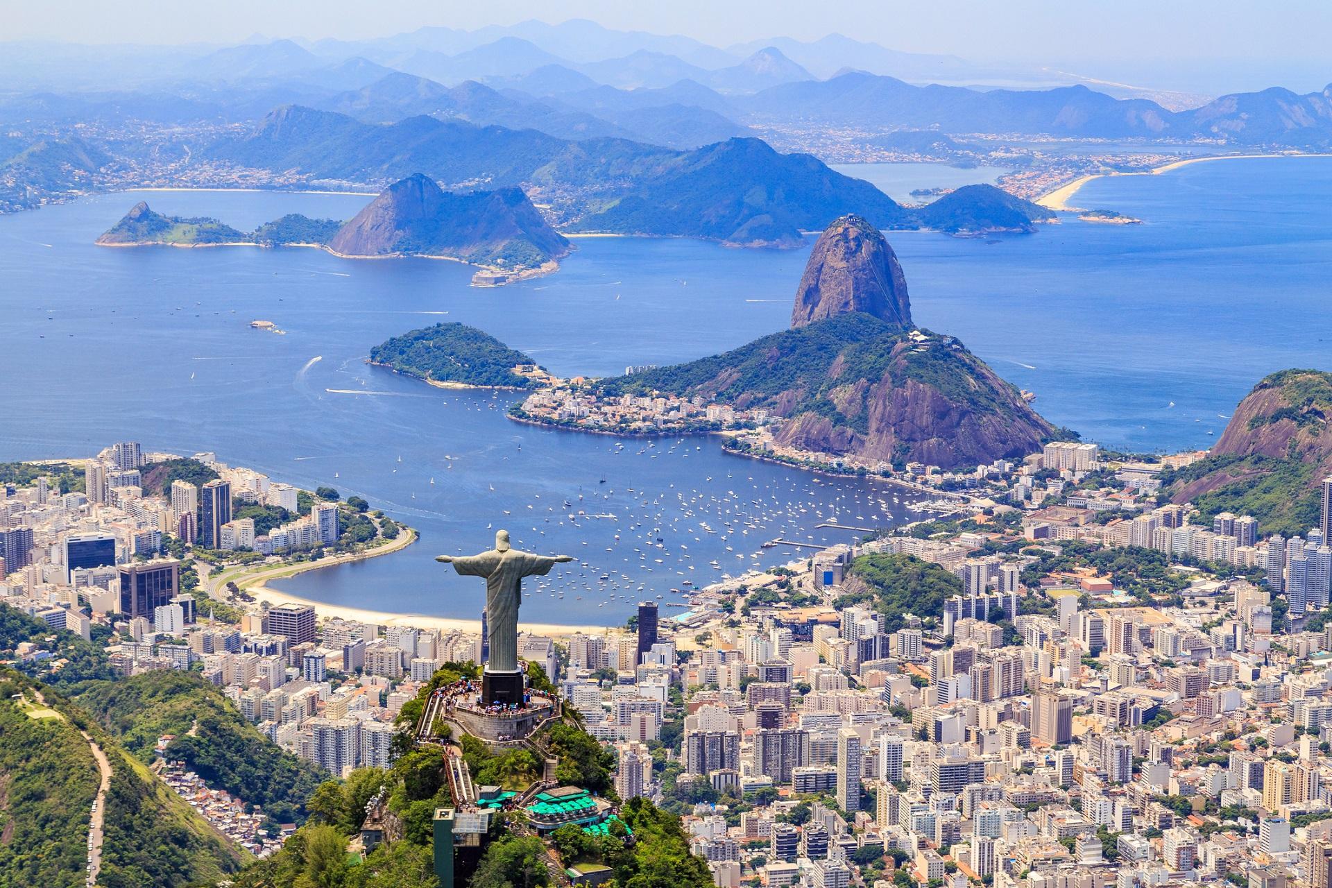 Christ the Redeemer on Corcovado overlooks all of Rio de Janeiro