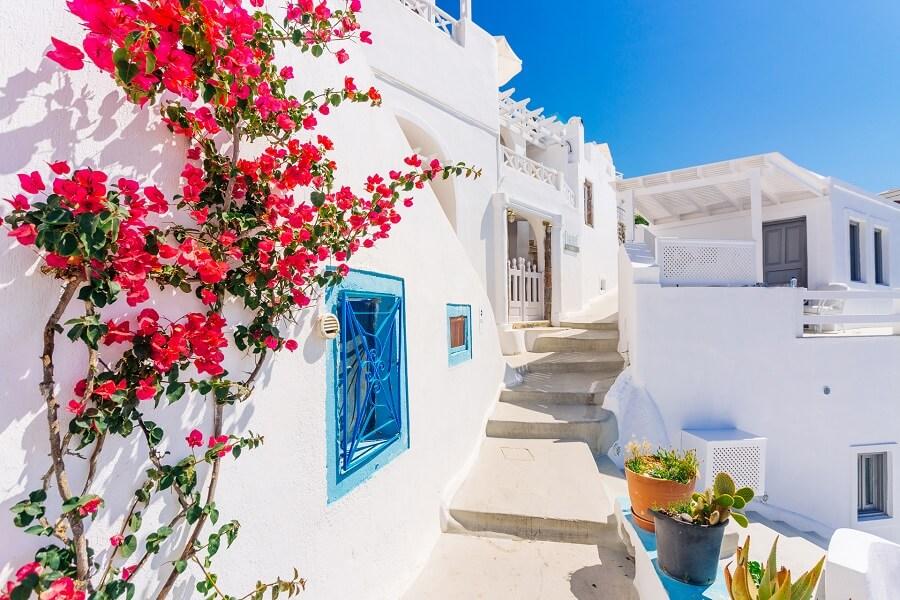 Road in Santorini