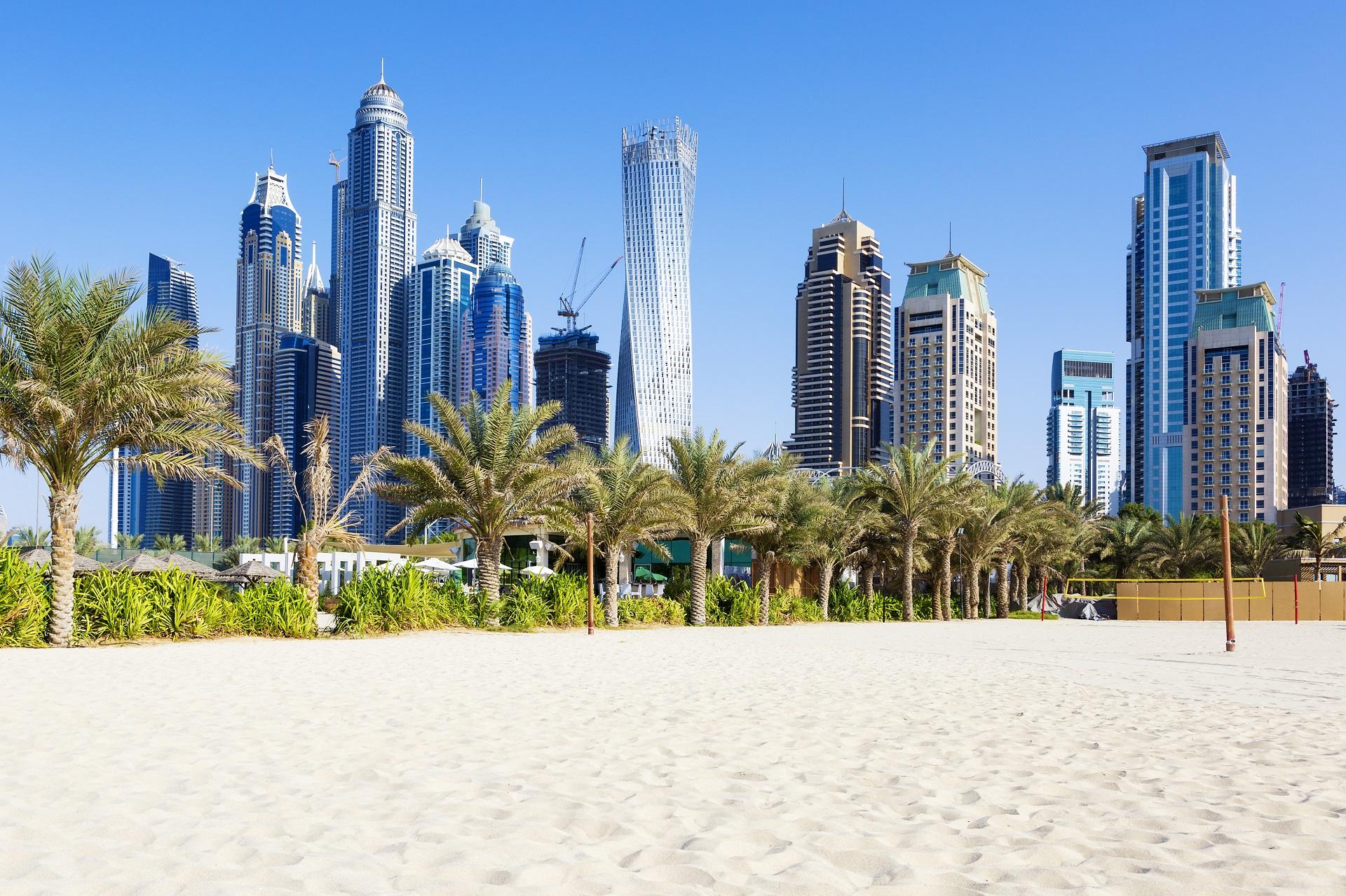 A beach in Dubai