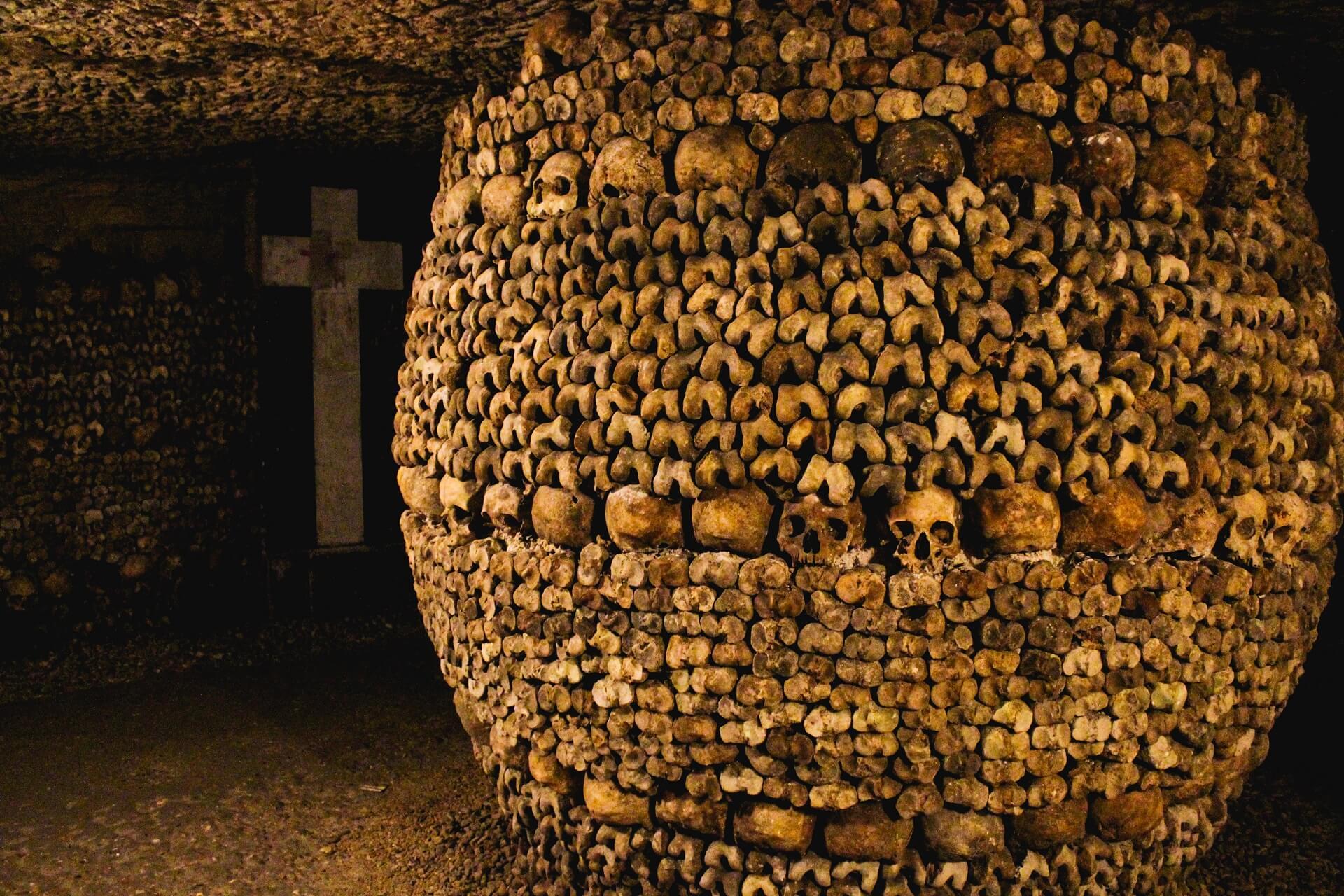 The Catacombs of Paris.