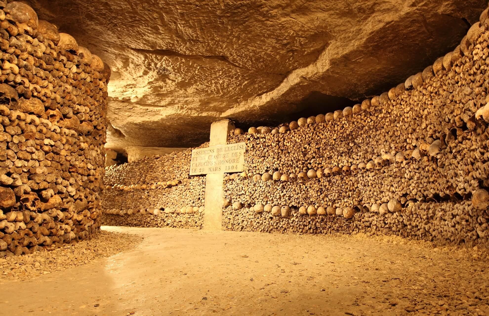 The Catacombs of Paris.
