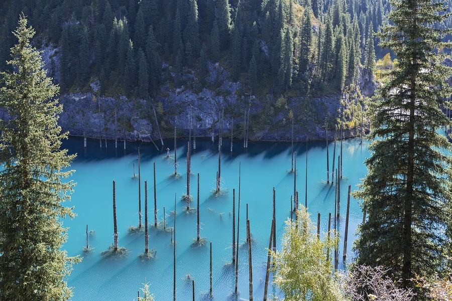 Lake Kaindy in Kazakhstan