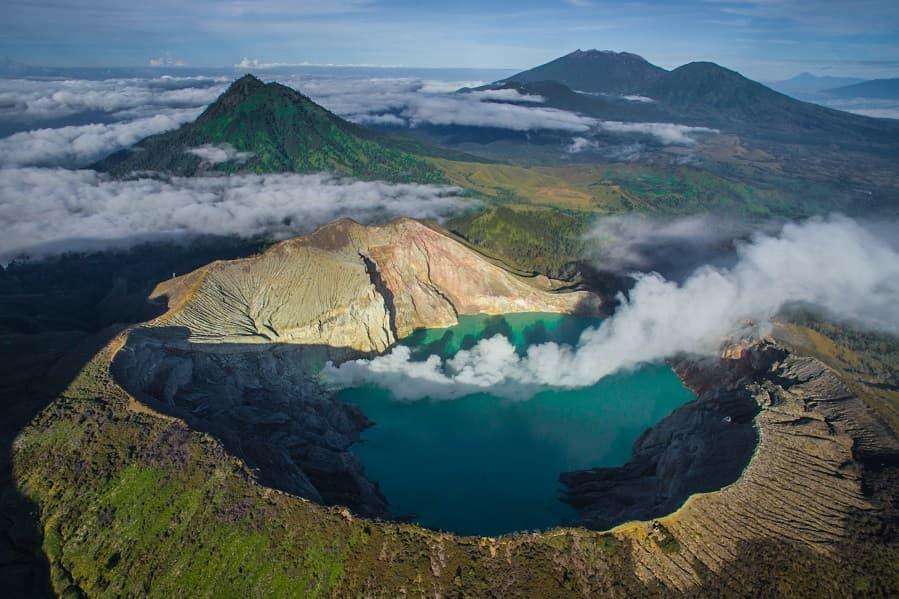 Kawah Ijen Volcano on Java is one of the most impressive places in the world