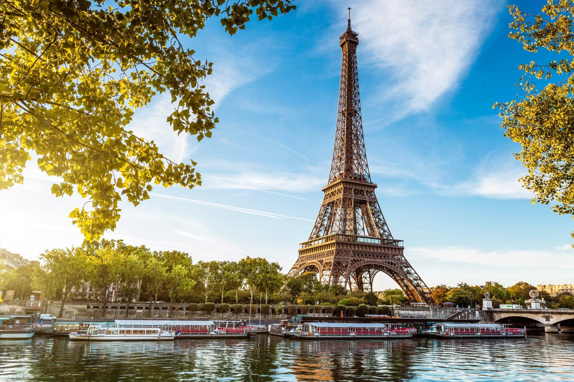 View of the Eiffel Tower in Paris