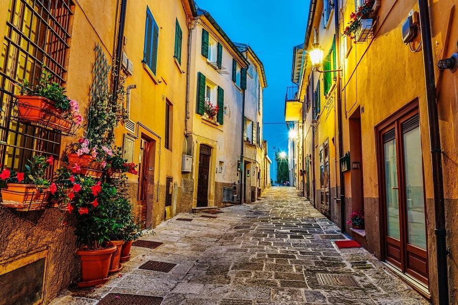The streets of San Marino