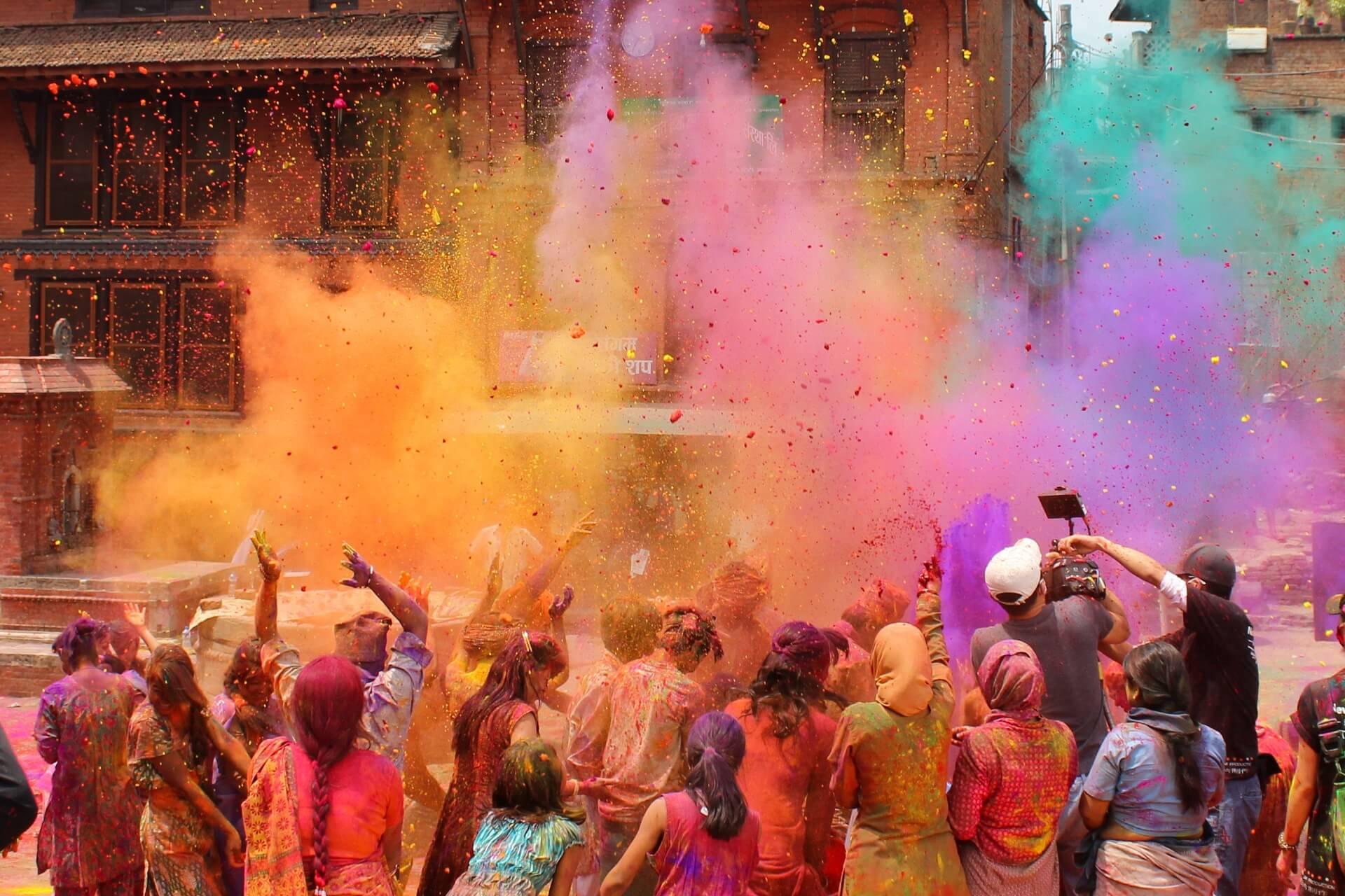 Holi Festival in Nepal.