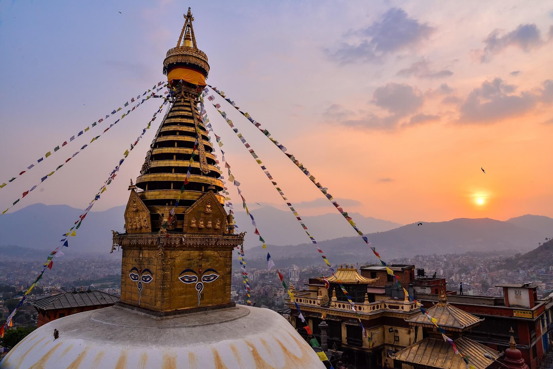 View from a temple in Nepal.